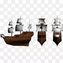 帆船模型船舶三维建模-三维船舶