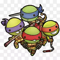 拉斐尔变异型忍者海龟Donatello Michaelangelo海龟