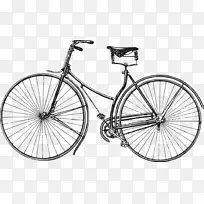 自行车图形剪辑艺术自行车复古风格-自行车