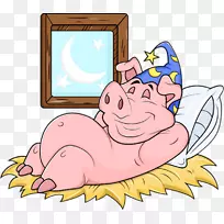 剪贴画猪插图图形-猪