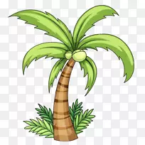 图剪贴画插图图像椰子树图像