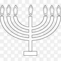 剪贴画灯节像线艺术-犹太教
