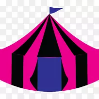 产品设计剪贴画线粉红m角马戏团帐篷