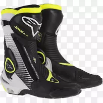 Alpinestars SMX加排气靴，Alpinestars SMX加上2015靴子男性Alpinestars SMX-1 r排气摩托车靴黑/白38-摩托车