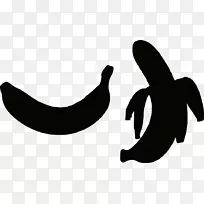 剪贴画香蕉轮廓图-香蕉