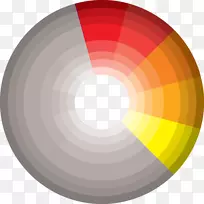 同色配色方案单色互补色轮.设计