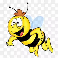 蜜蜂剪艺术昆虫玛雅蜜蜂