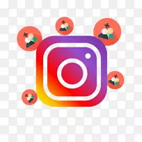 社交媒体YouTube Instagram就像按钮用户-社交媒体