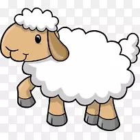 绵羊剪贴画图像插图图形.绵羊