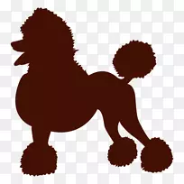 小型贵宾犬标准贵宾可伸缩图形.达克斯犬轮廓