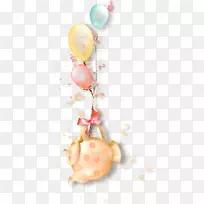 纸制玩具气球生日复活节图片气球剪贴器透明