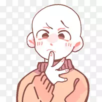 羊毛衫变形-艺术形象素描-底图
