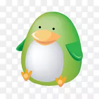 企鹅电脑图标鸭图像剪辑艺术-企鹅
