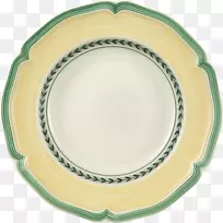 法国花园面包黄油盘17厘米碗餐具-盘子