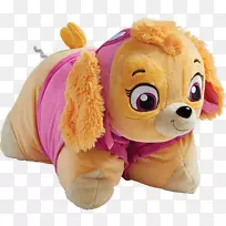 小狗毛绒玩具和可爱玩具枕头宠物爪子巡逻斯凯-小狗