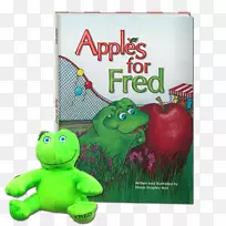 青蛙苹果给弗雷德危地马拉绿色玩具-青蛙