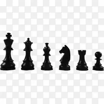 棋子夹艺术斯汤顿国际象棋套装-国际象棋