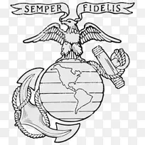 美利坚合众国海军陆战队绘制海军陆战队标志-符号