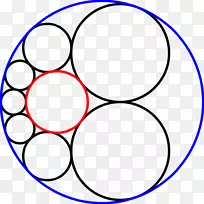 切线圆，Steiner链，Soddy的六边形数学圆