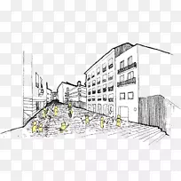 素描设计建筑工程线艺术