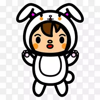 侏儒兔插图剪贴画png网络图.兔子