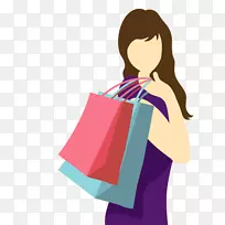 消费者电子商务购物产品数字营销-女性购物