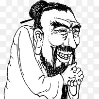 面部毛发面部表情人类剪贴画脸