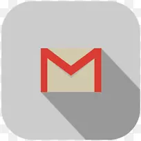 标志品牌产品设计线-Gmail图标透明
