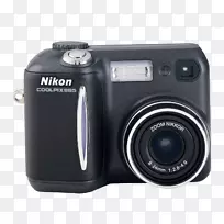 数码单反相机镜头Nikon Coolpix 885 3.2MP紧凑型数码相机-银色Nikon Coolpix S 5300-照相机镜头