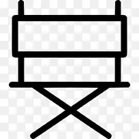 电脑图标，导演的椅子，桌子，电影导演-桌子