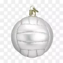 圣诞节装饰品圣诞节装饰圣诞日运动排球-排球标志