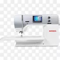 缝制伯尼娜国际缝纫机刺绣扣式连接缝纫机