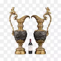 黄铜花瓶青铜复兴古董黄铜