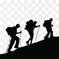 图形爬山剪贴画登山插图.山岳