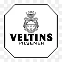 VELTINS啤酒厂LOGO Pilsner品牌图形.标志啤酒