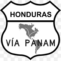 泛美公路-巴拿马城路哥伦比亚-巴拿马边境交通标志-道路