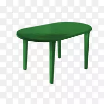 绿色塑料家具.桌子