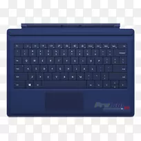 微软面Pro 3型电脑键盘面Pro 4-microsoft