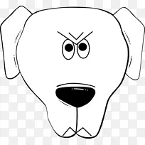 剪贴画小狗面对牛头犬拉布拉多猎犬-小狗