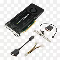 显卡和视频适配器Nvidia Quadro k 4200 NVIDIA Quadro k 4000 GDDR 5 SDRAM PCI Express-NVIDIA