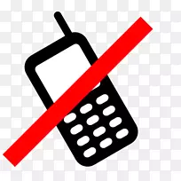 无人电话标志短信iPhone手机和驾驶安全-iphone