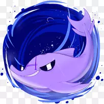 江豚图形产品设计紫色海豚