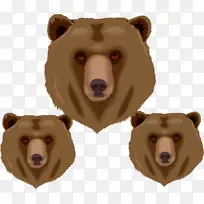 灰熊剪贴画阿拉斯加半岛棕熊北极熊