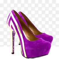 高跟鞋靴紫kd鞋