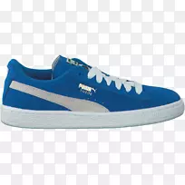 运动鞋蓝色阿迪达斯滑冰鞋-阿迪达斯