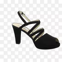 鞋凉鞋Kendra酷，女式踝带鞋，黑色SDE，3.5英国(36欧盟)法国女式凉鞋