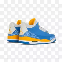 AIR Jordan 3ls鞋子活泼的蓝色/专业金牌315297 471无线电拉希姆运动鞋电影-耐克