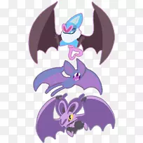 剪贴画马匹插图紫色蝙蝠-m-马
