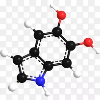分子球棒模型分子几何分子模型5-羟色胺-Ganesh三维模型