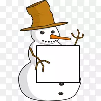 剪贴画圣诞雪人图形电脑图标-雪人